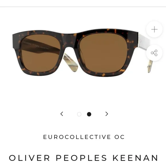 Oliver People OV 5418SU Kenenan 166657 Oliver Peoples Keenan 51mm OV 5418 SU Honey VSB GREEN C  main image 3